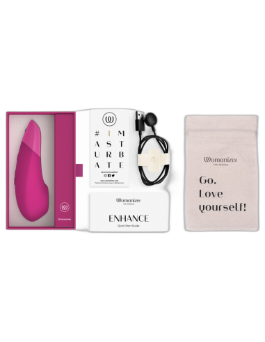 WOMANIZER ENHANCE CLITORIAL STIMULATOR VIBRANT PINK