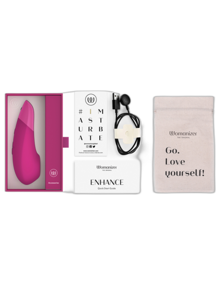 WOMANIZER ENHANCE CLITORIAL STIMULATOR VIBRANT PINK