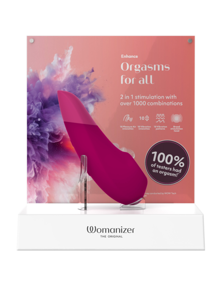 WOMANIZER ENHANCE CLITORIAL STIMULATOR VIBRANT PINK