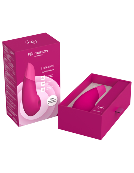 WOMANIZER ENHANCE CLITORIAL STIMULATOR VIBRANT PINK