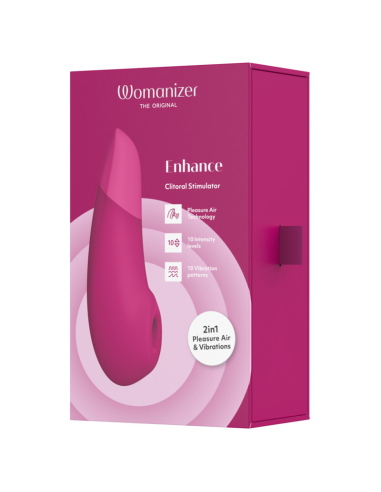 WOMANIZER ENHANCE CLITORIAL STIMULATOR VIBRANT PINK
