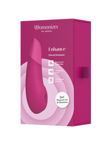 WOMANIZER ENHANCE CLITORIAL STIMULATOR VIBRANT PINK