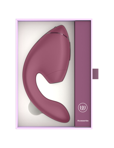 WOMANIZER DUO NEXT DUAL CLITORAL G SPOT STIMULATOR DUSKY PINK
