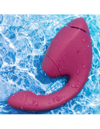 WOMANIZER DUO NEXT DUAL CLITORAL G SPOT STIMULATOR DUSKY PINK