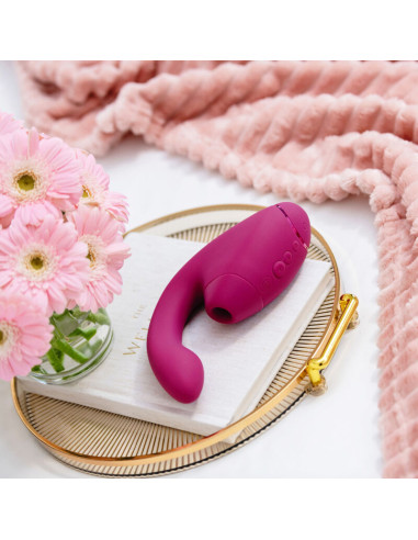 WOMANIZER DUO NEXT DUAL CLITORAL G SPOT STIMULATOR DUSKY PINK