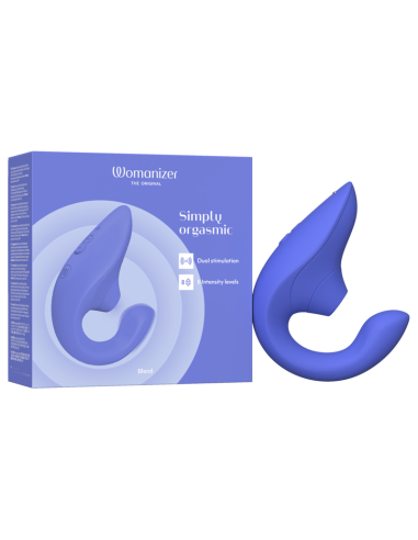 WOMANIZER BLEND RABBIT VIBRATOR STIMULATOR VIBRANT BLUE