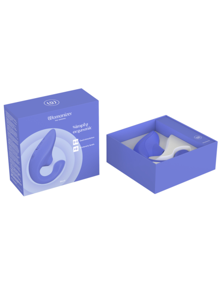 WOMANIZER BLEND RABBIT VIBRATOR STIMULATOR VIBRANT BLUE