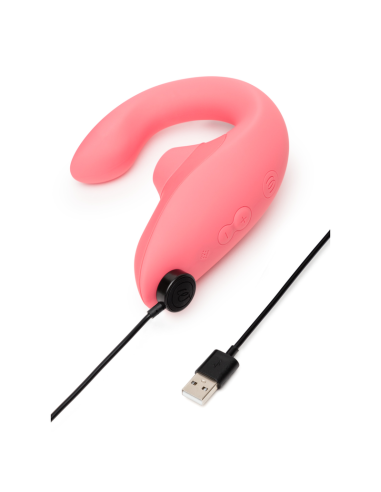 WOMANIZER BLEND RABBIT VIBRATOR STIMULATOR VIBRANT ROSE