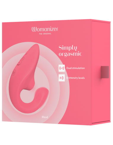 WOMANIZER BLEND RABBIT VIBRATOR STIMULATOR VIBRANT ROSE