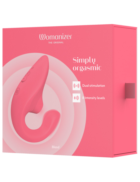 WOMANIZER BLEND RABBIT VIBRATOR STIMULATOR VIBRANT ROSE