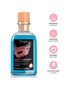 ORGIE LIPS MASSAGE COTTON CANDY KISSABLE MASSAGE SET 100 ML