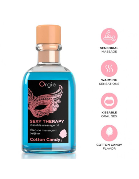 ORGIE LIPS MASSAGE COTTON CANDY KISSABLE MASSAGE SET 100 ML