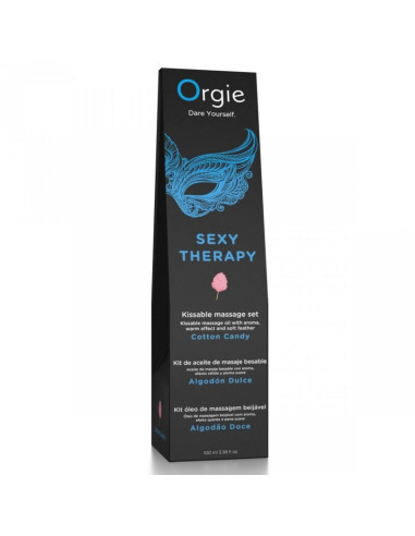 ORGIE LIPS MASSAGE COTTON CANDY KISSABLE MASSAGE SET 100 ML