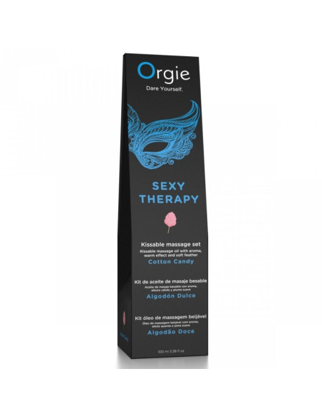 ORGIE LIPS MASSAGE COTTON CANDY KISSABLE MASSAGE SET 100 ML
