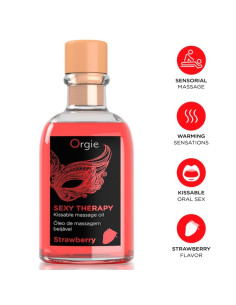 ORGIE LIPS MASSAGE STRAWBERRY KISSABLE MASSAGE SET 100 ML
