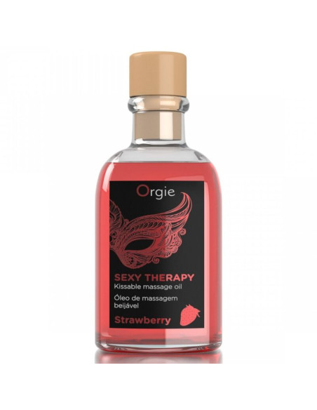 ORGIE LIPS MASSAGE STRAWBERRY KISSABLE MASSAGE SET 100 ML