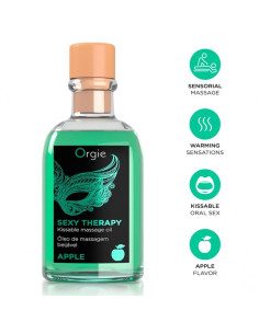 ORGIE LIPS MASSAGE APPLE KISSABLE MASSAGE SET 100 ML