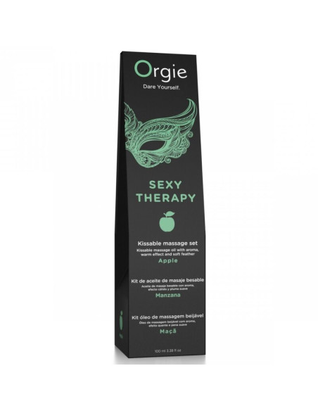 ORGIE LIPS MASSAGE APPLE KISSABLE MASSAGE SET 100 ML
