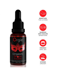 ORGIE ORGASM DROPS KISSABLE CLITORAL AROUSAL 30 ML