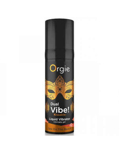 ORGIE DUAL VIBE SEX ON THE BEACH KISSABLE LIQUID VIBRATOR 15 ML
