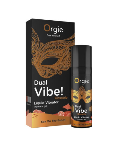 ORGIE DUAL VIBE SEX ON THE BEACH KISSABLE LIQUID VIBRATOR 15 ML