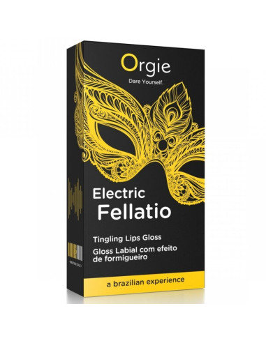 ORGIE ELECTRIC FELLATIO VIBRATING TINGLING LIP GLOSS 10 ML