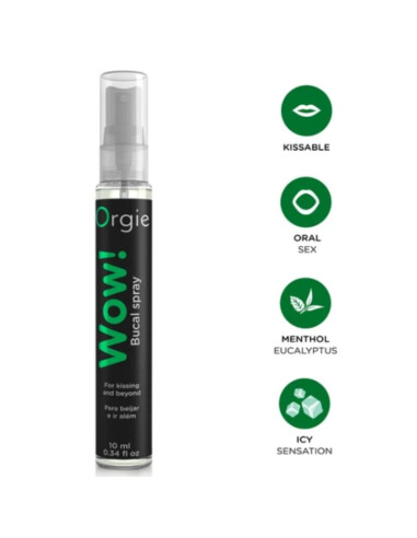 ORGIE WOW MENTHOL AND EUCALYPTUS BUCCAL SPRAY 10 ML