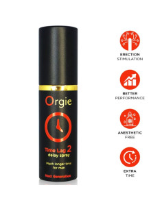 ORGIE TIME LAG 2 DELAY SPRAY ANESTHETIC FREE 10 ML