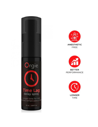 ORGIE TIME LAG DELAY SPRAY ANESTHETIC FREE 25 ML