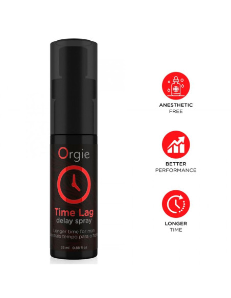 ORGIE TIME LAG DELAY SPRAY ANESTHETIC FREE 25 ML