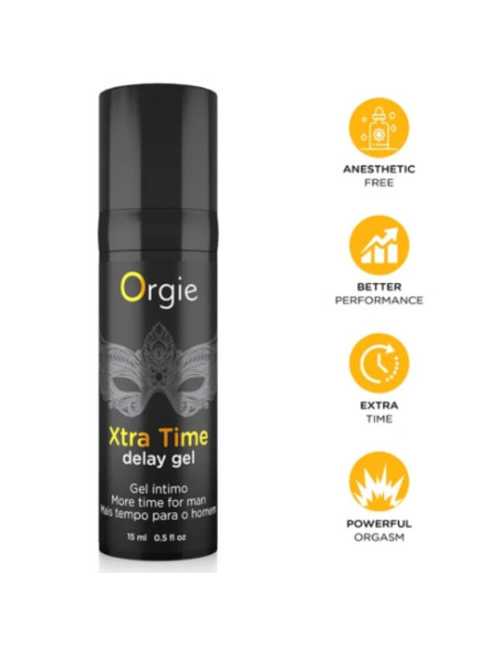 ORGIE XTRA TIME DELAY GEL ANESTHETIC FREE 15 ML
