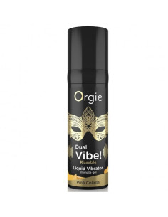 ORGIE DUAL VIBE PINA COLADA KISSABLE LIQUID VIBRATOR 15 ML 2