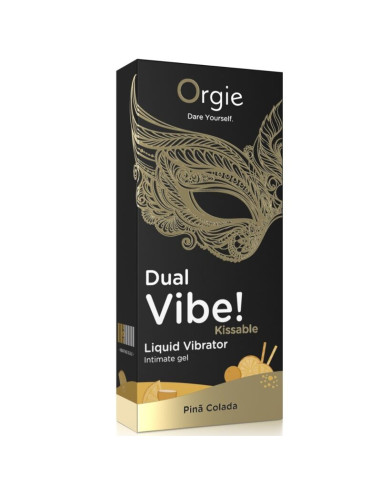 ORGIE DUAL VIBE PINA COLADA KISSABLE LIQUID VIBRATOR 15 ML