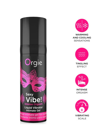 ORGIE SEXY VIBE INTENSE ORGASM MULTIPLE SENSATIONS INTIMATE GEL 15 ML