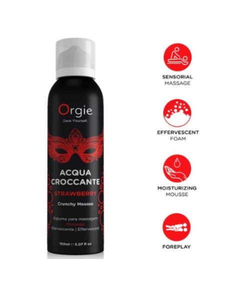 ORGIE ACQUA CROCCANTE STRAWBERRY CRUNCHY MASSAGE MOUSSE 150 ML