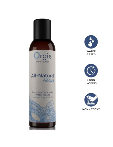 ORGIE ALL NATURAL ACQUA WATER BASED INTIMATE GEL 150 ML