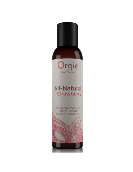 ORGIE ALL NATURAL STRAWBERRY KISSABLE WATER BASED INTIMATE GEL 150 ML