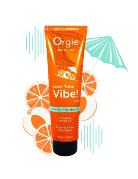 ORGIE LUBE TUBE VIBE SEX ON THE BEACH KISSABLE INTIMATE GEL LOW TINGLING 100 ML