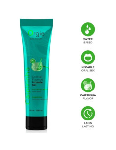 ORGIE LUBE TUBE COCKTAIL CAIPIRINHA KISSABLE WATER BASED INTIMATE GEL 100 ML