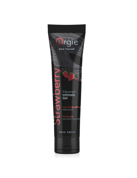 ORGIE LUBE TUBE STRAWBERRY KISSABLE WATER BASED INTIMATE GEL 100 ML