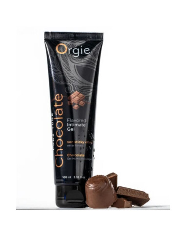 ORGIE LUBE TUBE CHOCOLATE KISSABLE WATER BASED INTIMATE GEL 100 ML