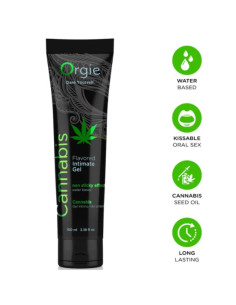 ORGIE LUBE TUBE CANNABIS KISSABLE WATER BASED INTIMATE GEL 100 ML