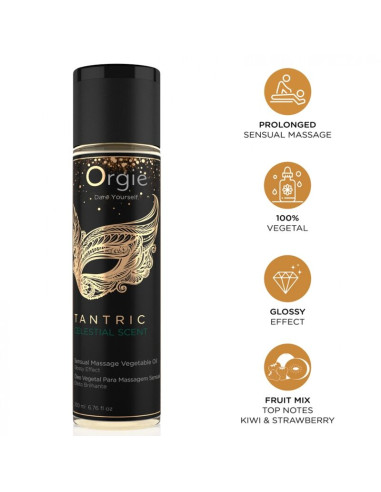 ORGIE TANTRIC CELESTIAL SCENT SENSUAL MASSAGE VEGETAL OIL 200 ML