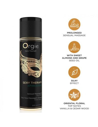 ORGIE SEXY THERAPY APHRODISIAC SENSUAL MASSAGE OIL 200 ML