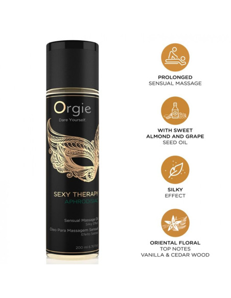 ORGIE SEXY THERAPY APHRODISIAC SENSUAL MASSAGE OIL 200 ML
