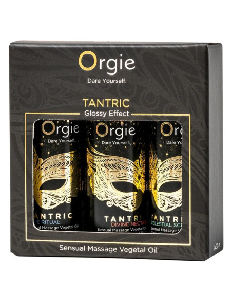 ORGIE TANTRIC MINI SIZE COLLECTION SENSUAL MASSAGE OILS 3 X 30 ML