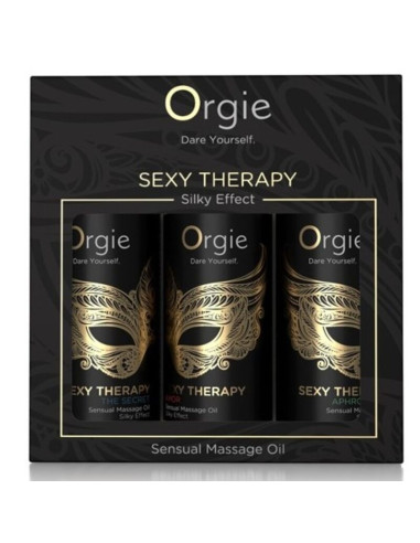 ORGIE SEXY THERAPY MINI SIZE COLLECTION SENSUAL MASSAGE OILS 3 X 30 ML
