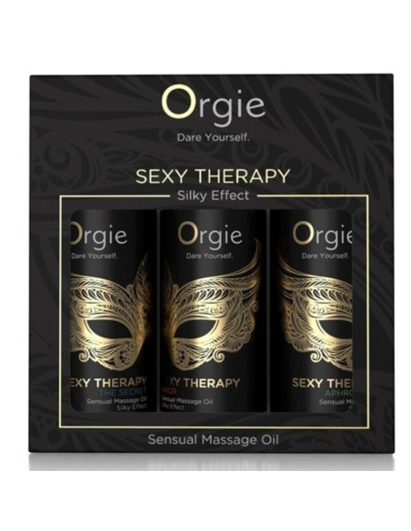 ORGIE SEXY THERAPY MINI SIZE COLLECTION SENSUAL MASSAGE OILS 3 X 30 ML