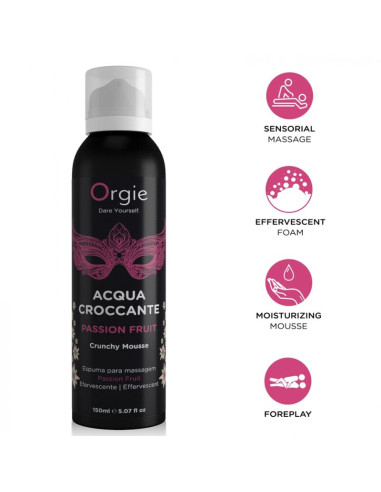 ORGIE ACQUA CROCCANTE PASSION FRUIT CRUNCHY MASSAGE MOUSSE 150 ML