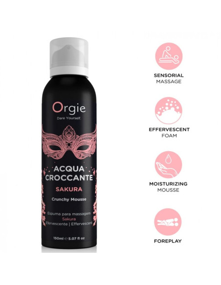 ORGIE ACQUA CROCCANTE SAKURA CRUNCHY MASSAGE MOUSSE 150 ML